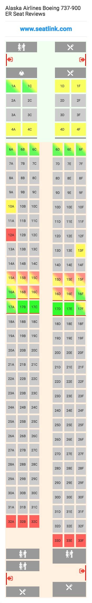 alaska 737 900 seat map.